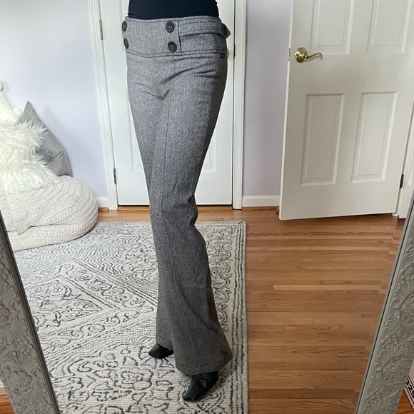 NWT Anthropologie wide leg pant - Sanctuary Clothing Herringbone Pant - - Picture 2 of 6